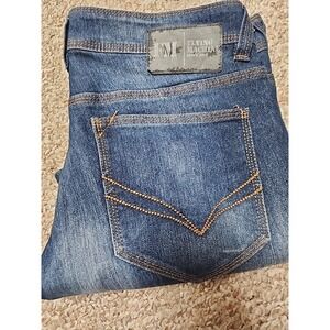 Flying Machine Men's 32x32 Denim Stretch Distressed‎ Slim Tapered Michael